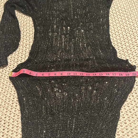 NWT the Ragged Priest Siren Sequin Distressed Knit Maxi 10 M - Picture 12 of 16